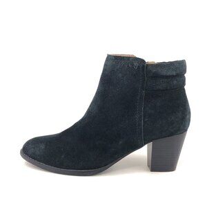 Vionic Jessie Black Suede Ankle Boots 9.5